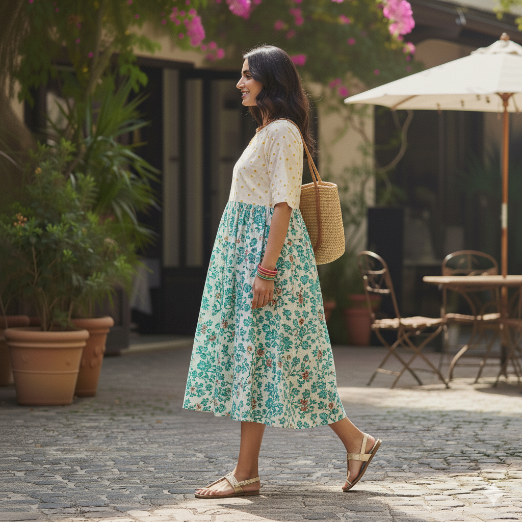 Women's Reversible Print Dress - Image 5