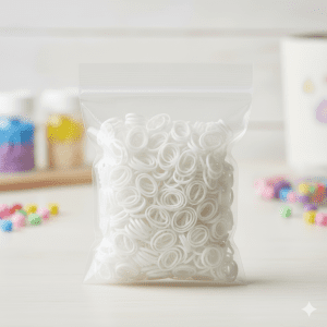 Girls' Rubber Band - White