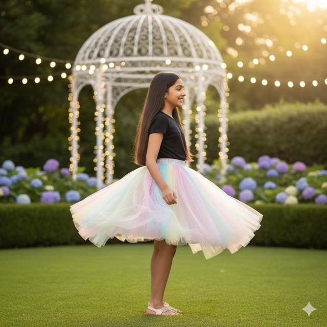 Tulle Layered Party Skirt - Image 2