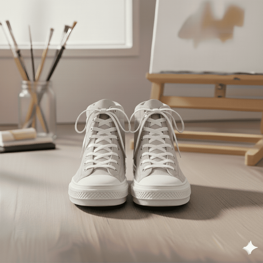 Woman's Canvas Sneakers - Grey