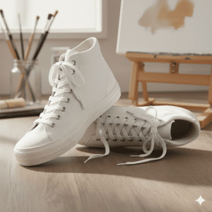 Woman's Canvas Sneakers - White