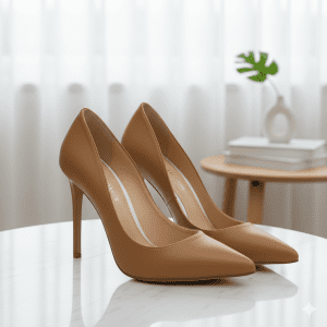 Woman's Stilettos - Tan Brown