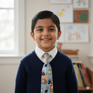 Boys' Printed Tie TinTin