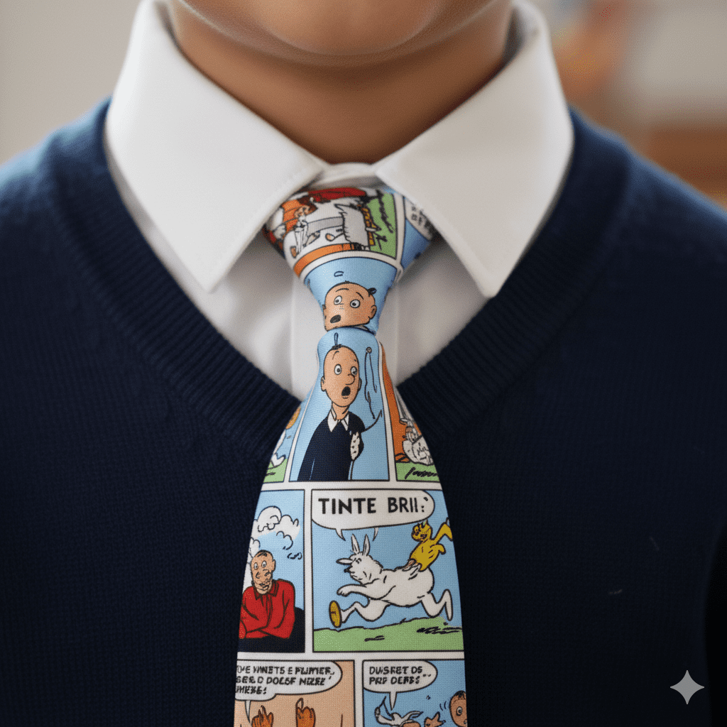 Boys' Printed Tie TinTin - Image 2