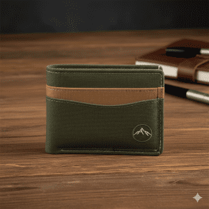 Men's Canvas Wallet - Olive Green