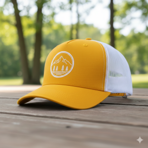 Unisex Canvas Trucker Cap - Yellow